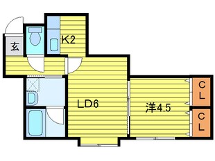 ジャスティス８１９の物件間取画像